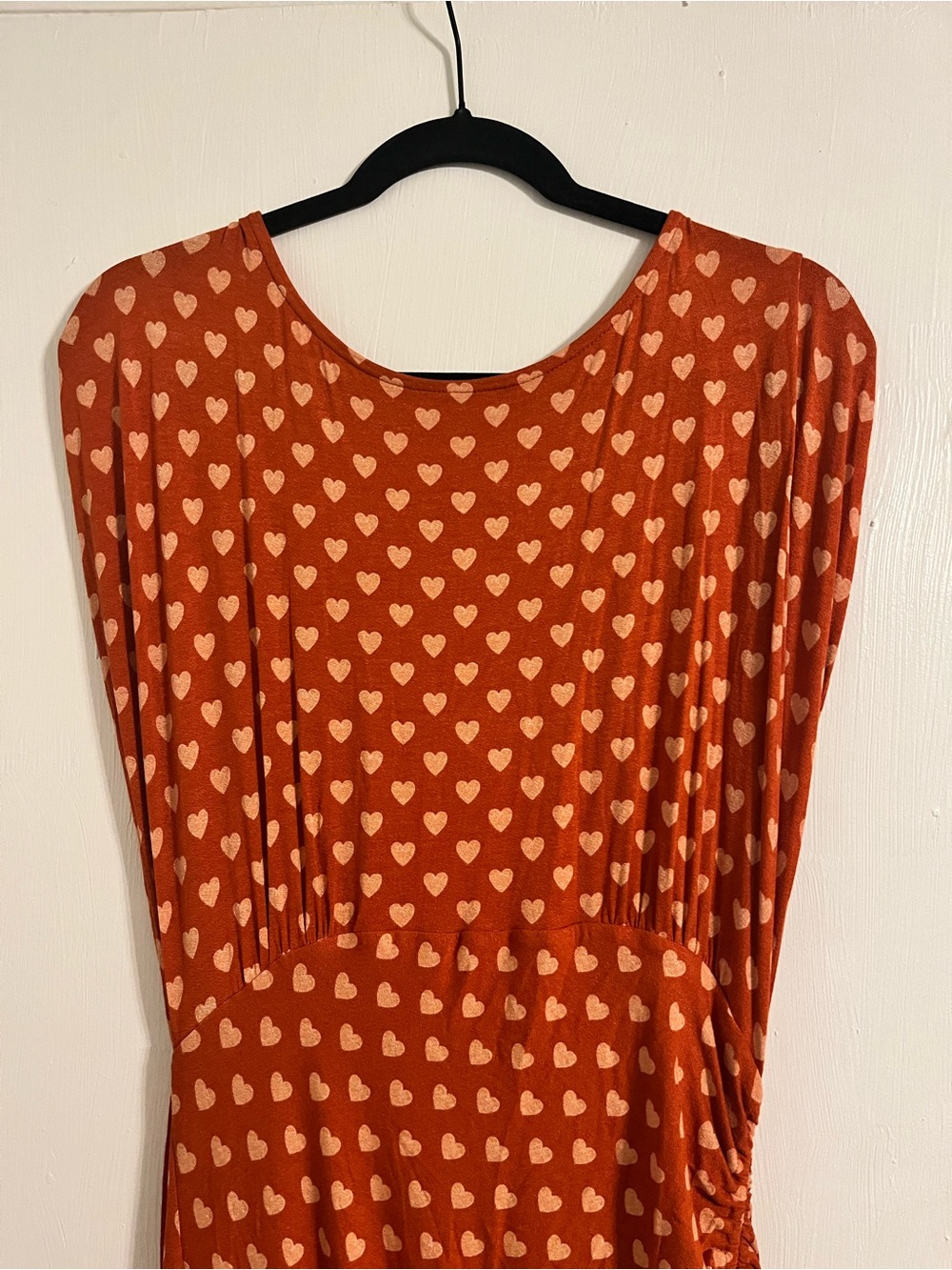 Free People Rust Heart-Print Backless Maxi Dress - Picture 5 of 9